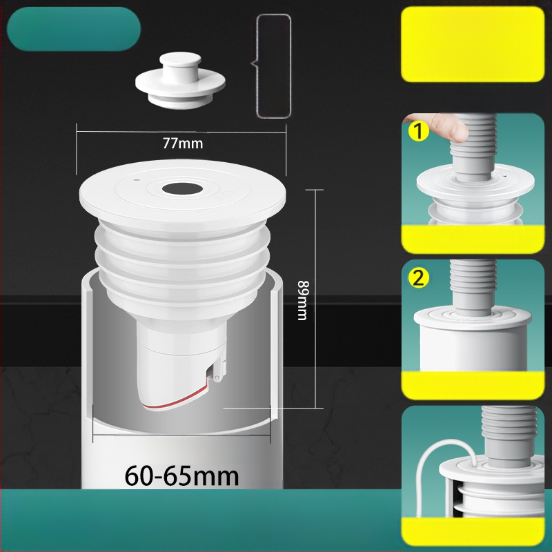 Στεγανοποιητικός δακτύλιος σιλικόνης για σωλήνα αποχέτευσης, τάπα νιπτήρα κουζίνας, τάπα σωλήνα αποχέτευσης πλυντηρίου ρούχων, τεχνητό οσμή κατά της επιστροφής