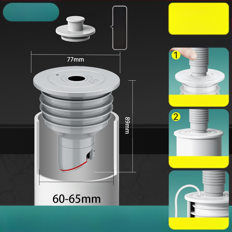 Στεγανοποιητικός δακτύλιος σιλικόνης για σωλήνα αποχέτευσης, τάπα νιπτήρα κουζίνας, τάπα σωλήνα αποχέτευσης πλυντηρίου ρούχων, τεχνητό οσμή κατά της επιστροφής