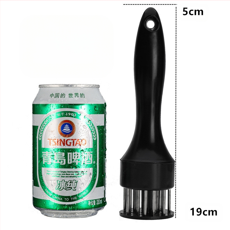 Roostevabast terasest lihapaksendaja sealiha kotlettide, grilli ja marineeritud liha jaoks, praadi paksendamise nõelad, lihapaksendaja tööriist