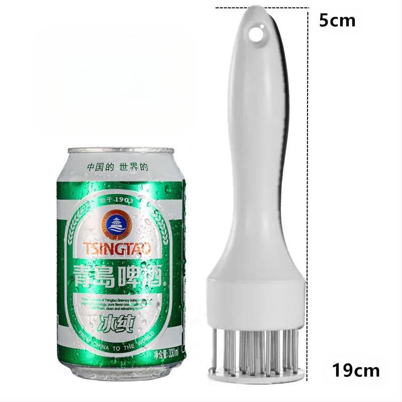 Roostevabast terasest lihapaksendaja sealiha kotlettide, grilli ja marineeritud liha jaoks, praadi paksendamise nõelad, lihapaksendaja tööriist