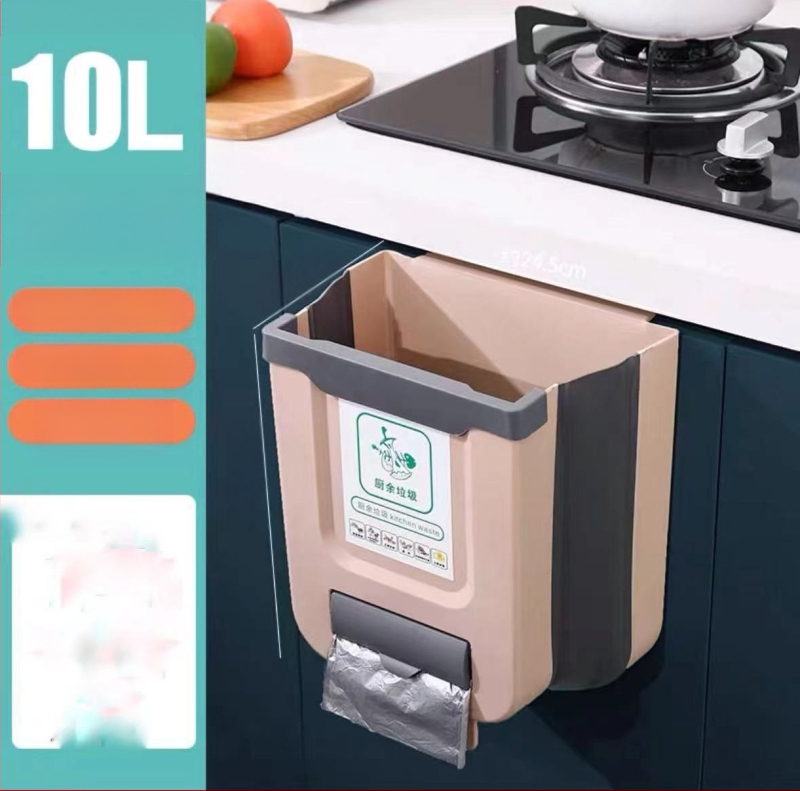 Sienas atkritumu tvertne, mājsaimniecības saliekama, piekarināma, dažādu lietu spainītis, virtuves skapītis, radoša šķirošanas atkritumu tvertne bez perforatora