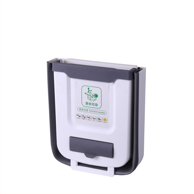 Sienas atkritumu tvertne, mājsaimniecības saliekama, piekarināma, dažādu lietu spainītis, virtuves skapītis, radoša šķirošanas atkritumu tvertne bez perforatora