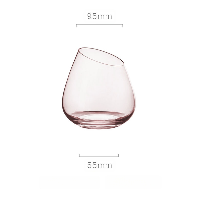 Francuski nagnuti crveni vinski čaša Flamingo kristalna čaša visoke vrijednosti boje crvena vinska čaša posebna vinska čaša za par