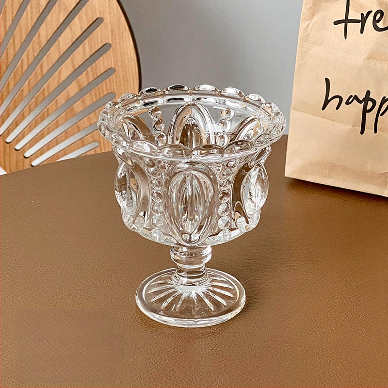 Pokaalikohtu stiilis majapidamismagustoiduklaas Nordic Relef Cup jäätisejäätis linnupesa tass täiustatud Euroopa stiilis