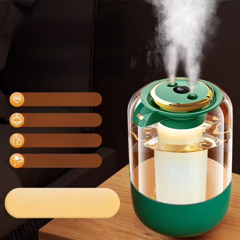 Dvigubo purškimo smarkaus rūko drėkintuvas „Amazon“ karšto pardavimo drėkintuvas namams, miegamajam, oro valytuvas