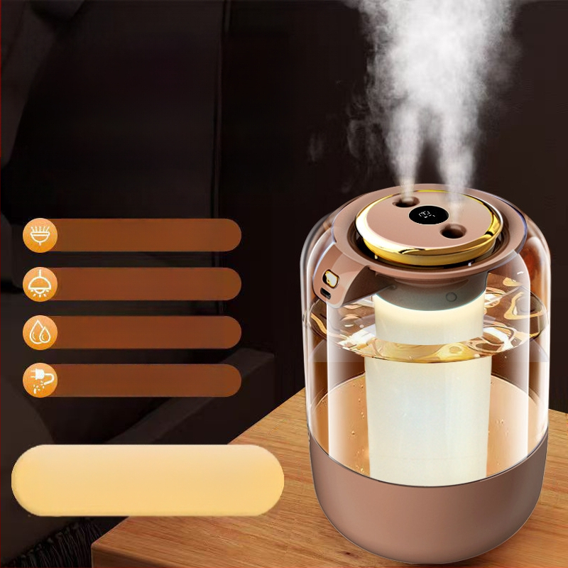 Dvigubo purškimo smarkaus rūko drėkintuvas „Amazon“ karšto pardavimo drėkintuvas namams, miegamajam, oro valytuvas