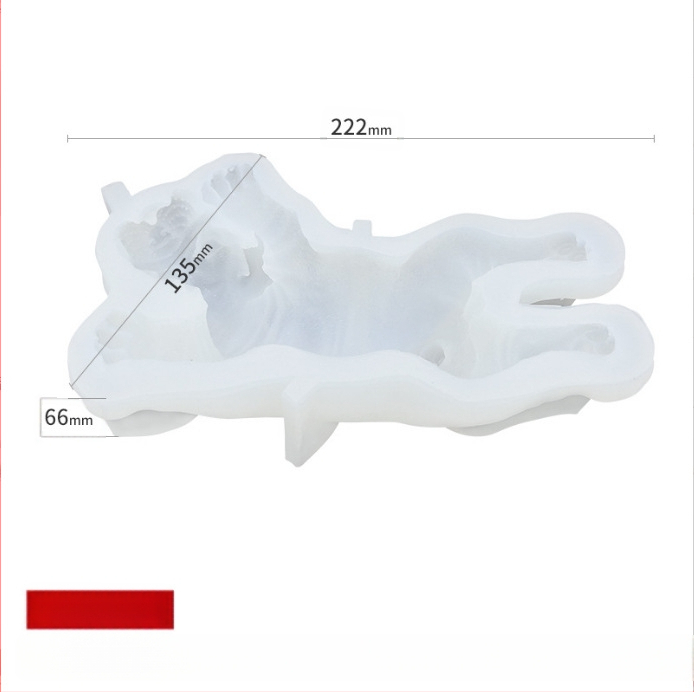 Täienda 3D võrgust punase huulepulgaga sea Shapi koerakoogi vahu silikoonvormi loomaželee jäätise näpuotsaga vormi