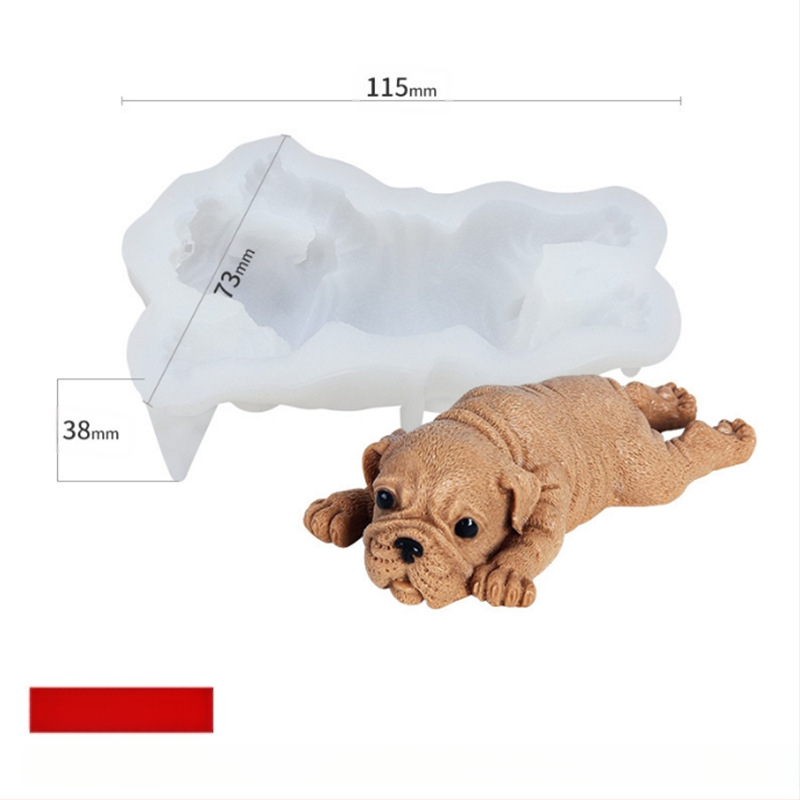 Täienda 3D võrgust punase huulepulgaga sea Shapi koerakoogi vahu silikoonvormi loomaželee jäätise näpuotsaga vormi