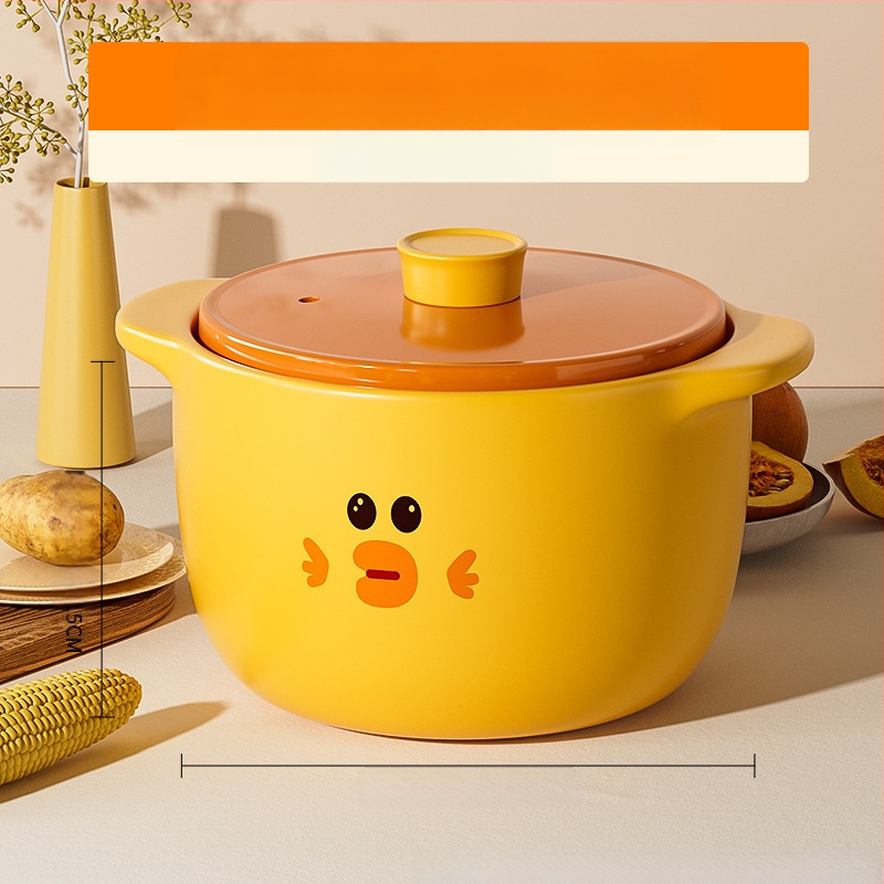Puodas namams, atsparus aukštai temperatūrai, sausai degantis, neskilinėjantis keraminis dujinės viryklės puodas, ryžių troškinys, sriuba, sriubos puodas