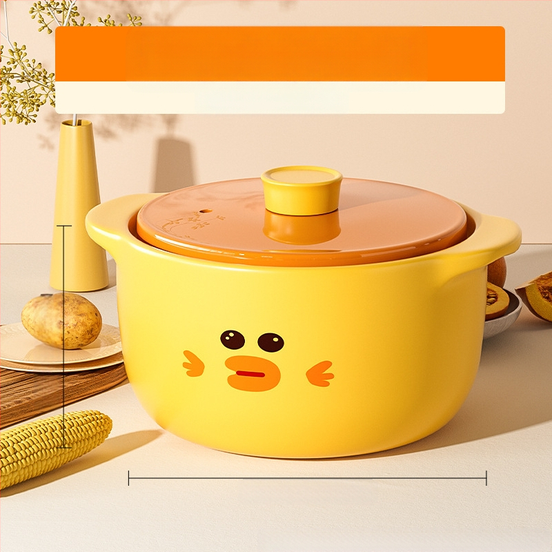 Puodas namams, atsparus aukštai temperatūrai, sausai degantis, neskilinėjantis keraminis dujinės viryklės puodas, ryžių troškinys, sriuba, sriubos puodas