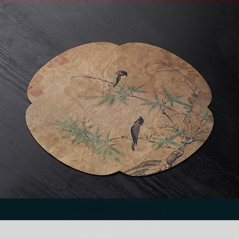 Vintažinis Xiangyun siūlų sauso arbatos kilimėlio stalo užtiesalas, rankų darbo kiniško dzenbudizmo medvilninis ir lininis puodo kilimėlis, padėkliukų kilimėlis, sauso arbatos staltiesė