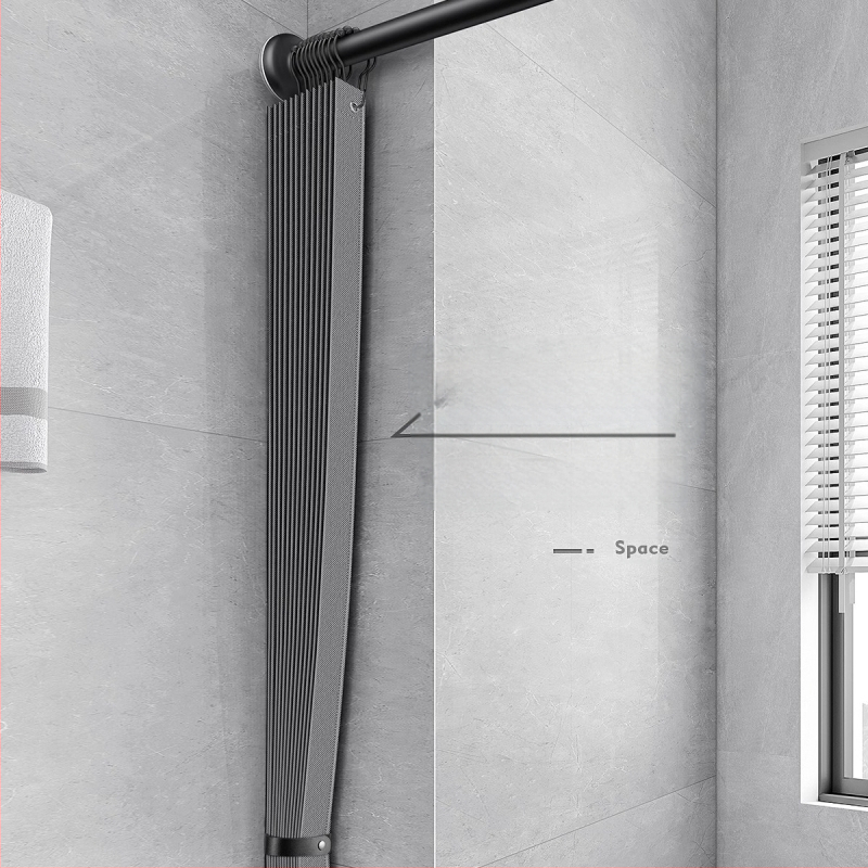 Dušikardin vannitoas, kokkupandav, nähtamatu, veekindel riie, kõrgekvaliteediline tualettruumi vahesein, dušši kuiv- ja märgeraldus