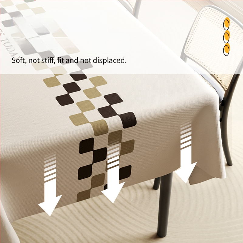 Söögilaua laudlina, veekindel ja õlikindel ühekordne lauamatt, ristkülikukujuline PVC laudlina, kerge, luksuslik, tipptasemel teelaua laudlina