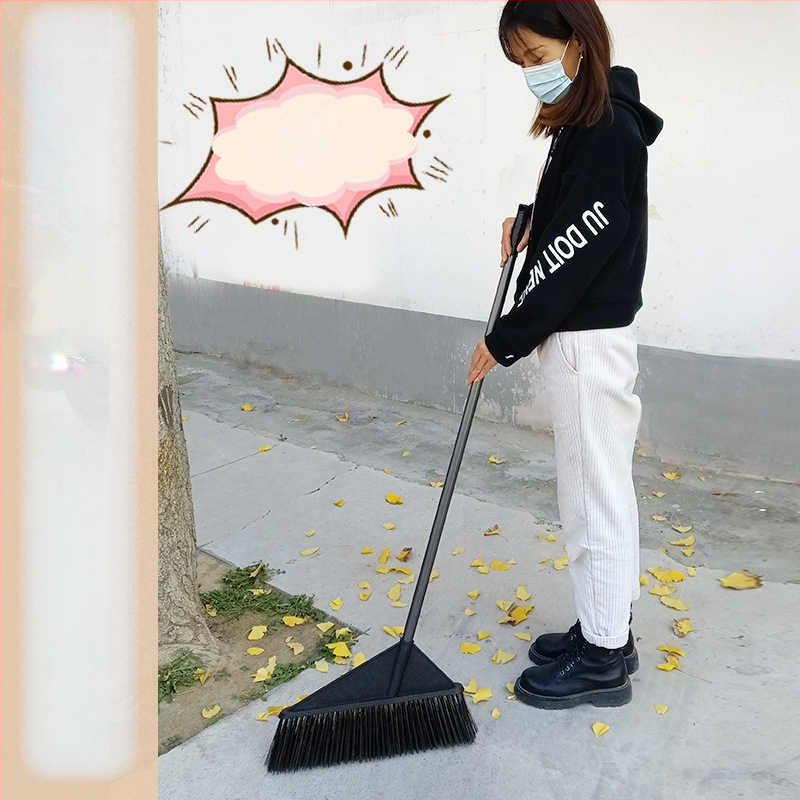 Didelė šluota didmeninė prekyba viena šluota kaimo kiemo buitinė valymo šluota sanitarijos darbuotojui didelė šerių šluota