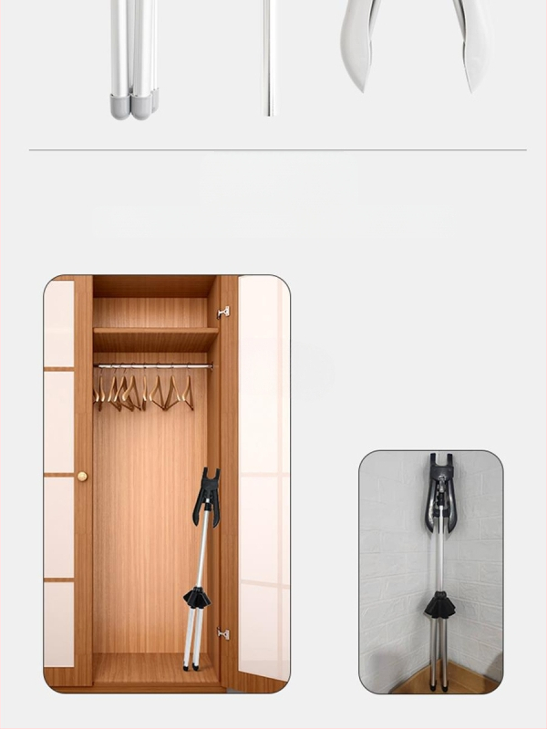 Buitinė grindų lyginimo lentyna, sulankstoma, su rankiniu lyginimo stalčiumi, nepriklausoma atrama, teleskopiniai reguliavimo priedai