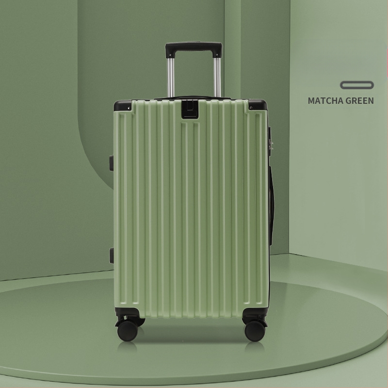 Pagasikohver, punane, 20-tolline, käru, universaalne ratastega, 24-tolline, meeste ja naiste, tudengite paroolikastiga nahkkott