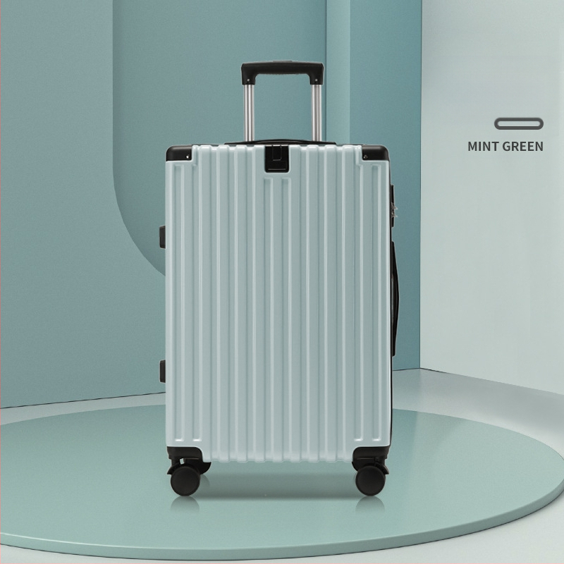 Pagasikohver, punane, 20-tolline, käru, universaalne ratastega, 24-tolline, meeste ja naiste, tudengite paroolikastiga nahkkott