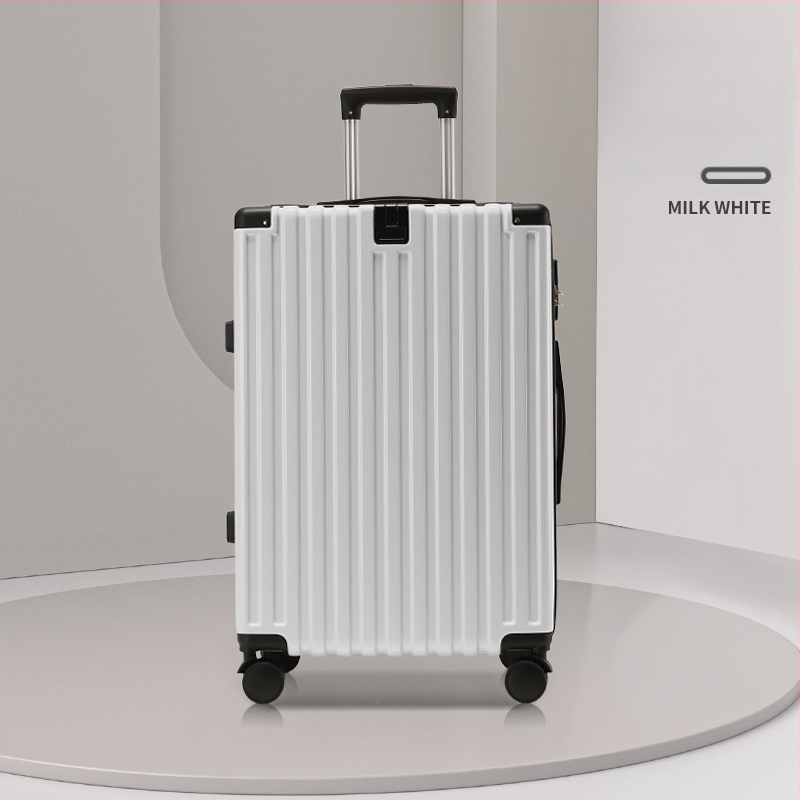 Pagasikohver, punane, 20-tolline, käru, universaalne ratastega, 24-tolline, meeste ja naiste, tudengite paroolikastiga nahkkott