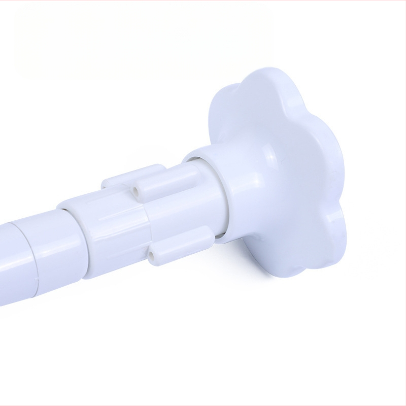 Valge värviga ploomiõie teleskoopvarras multifunktsionaalne dušikardinavarras kardinapuu auguvaba riiete tuulutusvarras jaapani stiilis uksekardinapuu