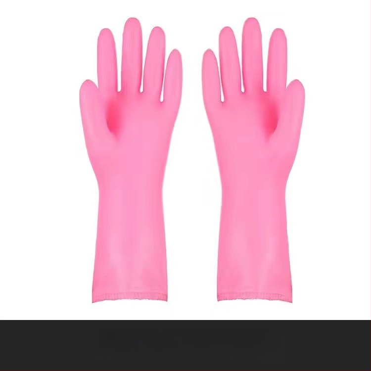 Flocking integruotos buitinės latekso pirštinės virtuvės buitinės kašmyro pirštinės sutirštintos Linyi kasdienės indų plovimo pirštinės