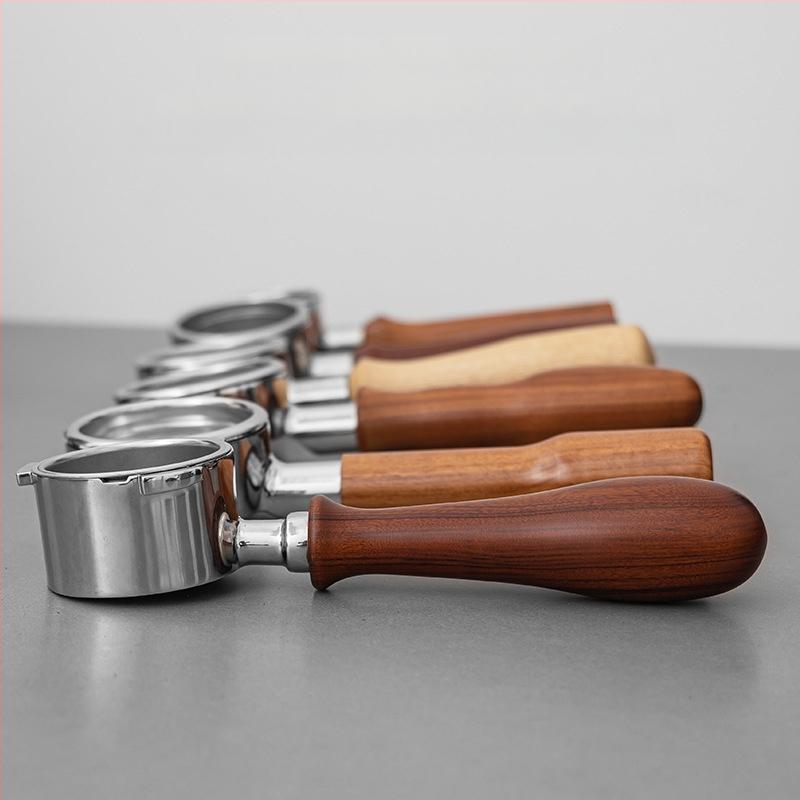 Universaalne kohvi täispuidust käepide Puidust tooted Modifitseeritud puidust käepideme tarvikud Kohvi käepide Kohvimasina käepide