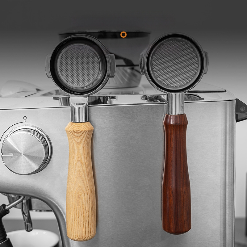 Universaalne kohvi täispuidust käepide Puidust tooted Modifitseeritud puidust käepideme tarvikud Kohvi käepide Kohvimasina käepide