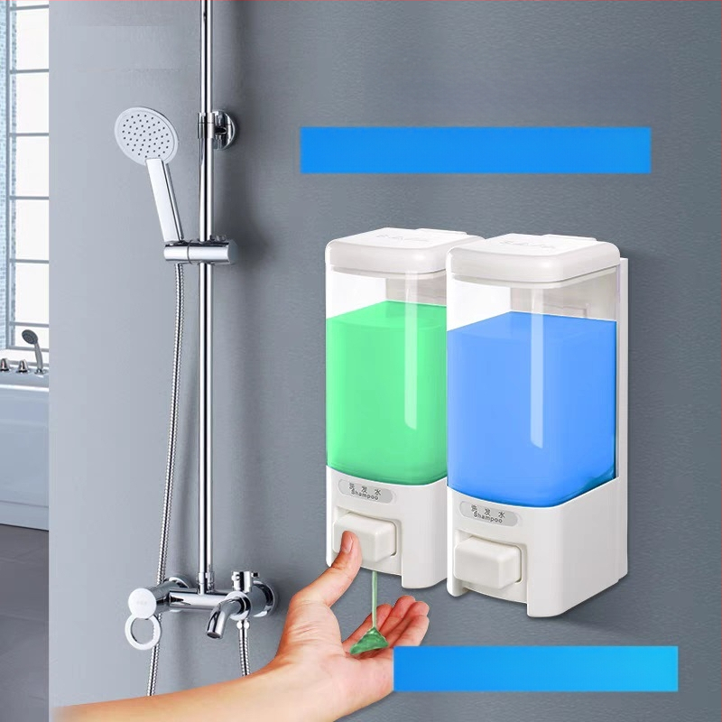 „Ruiwo“ rankų dezinfekavimo dėžutės viešbučio pakuotė, prie sienos tvirtinamas viešbutis, prie sienos tvirtinamas vonios losjonas, dvigalvis buteliukas, muilo dozatorius, presuojamas butelis