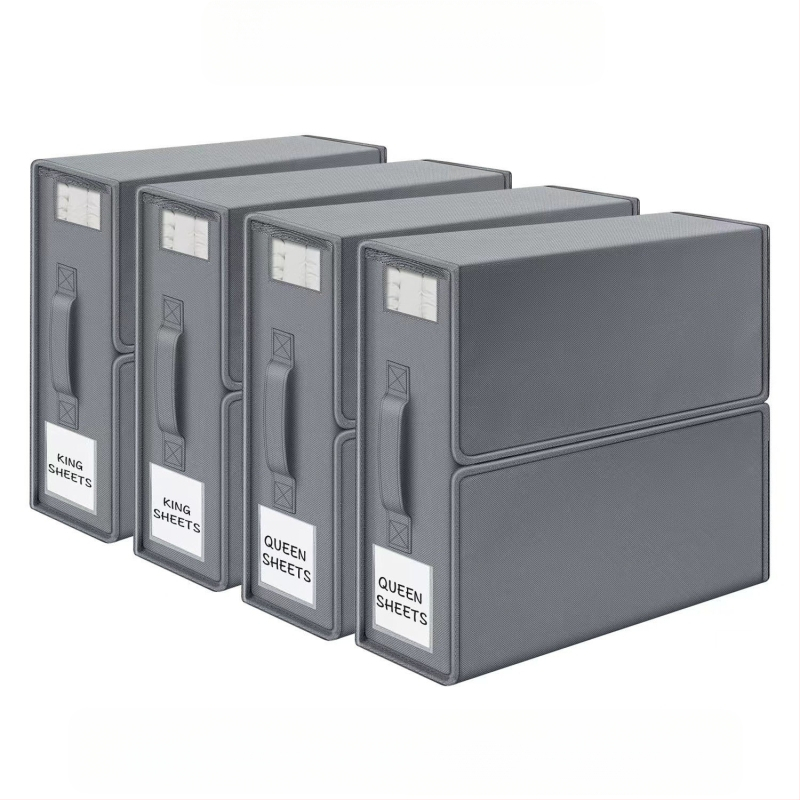 „Amazon“ sandėliavimo dėžė, patalynė, keturių dalių sandėliavimo dėžė, sulankstoma Oksfordo audinio langas, didelės talpos sandėliavimo dėžė