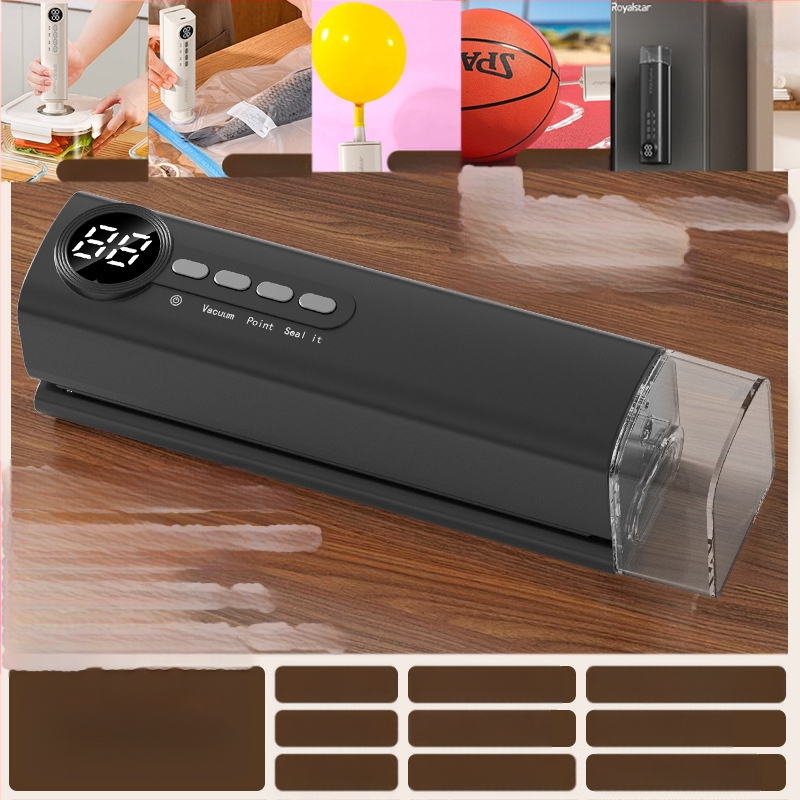 Безжична вакуумна запечатваща машина, машина за опаковане на храни, вакуумна запечатваща машина, малка домакинска машина за пластмасово запечатване, машина за запазване на свежестта, подаръци