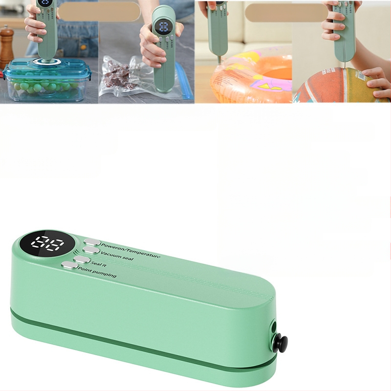 Безжична вакуумна запечатваща машина, машина за опаковане на храни, вакуумна запечатваща машина, малка домакинска машина за пластмасово запечатване, машина за запазване на свежестта, подаръци