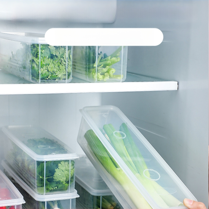 Skalūnų, imbiero, česnako, laiškinių česnakų makaronų laikymo dėžutė Ilga kvadratinė makaronų konservavimo dėžutė Maistinė sandari plastikinė dėžutė