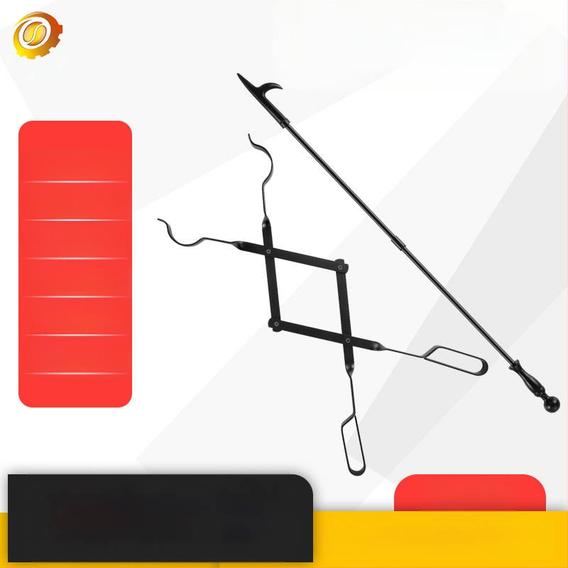 Amazoni kokkupandavad kaminatuletangid tulepulgaga lõkkekamina tuletangide tööriist rauast käepidemega kaminatarvikud tööriistad