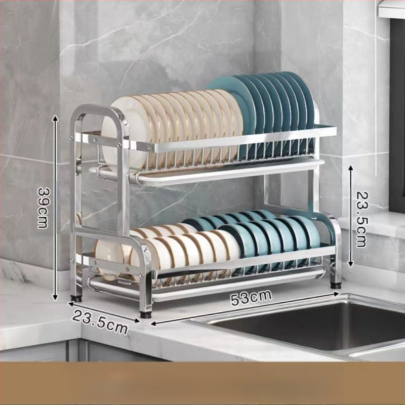 Piiriülesed plahvatused 304 roostevabast terasest köögiriiul nõud ja nõude äravoolurest multifunktsionaalne kausiriiul kausi söögipulkade hoidmiseks