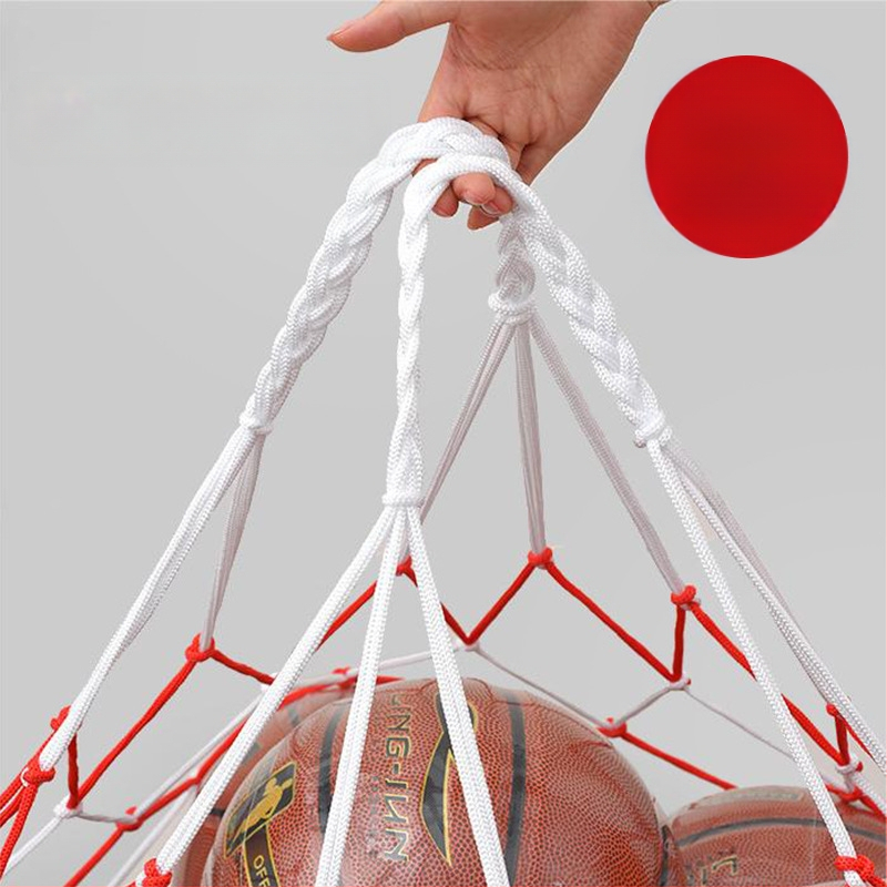 Gamyklinis didmeninis didelis kamuolių kišenės didelis futbolo krepšinio tinklas nešiojamas didelės talpos laikymo tinklo krepšys nešiojamas kamuolių krepšys