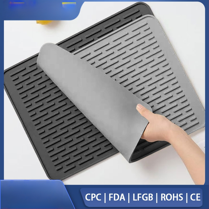 Silikona plīts paklājiņš, notekas paklājiņš, sauss paklājiņš, izolācijas paklājiņš, mikroviļņu krāsns paklājiņš, pārrobežu virtuves karstumizturīgs kafijas paklājiņš, ēdamgalds
