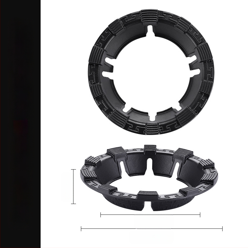 Malmist tuulekindel kate majapidamises kasutatavatele gaasipliitidele, energiasäästlik tulerõngas, äsja täiustatud kaheksahambuline libisemisvastane kronstein