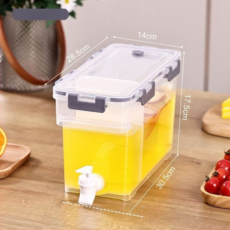 Dvigubas drakono galvos šalto vandens virdulys, buitinis gėrimų statinės formos su čiaupu, didelės talpos vasarinis šalto vandens virdulys, citrinų arbatos sulčių šalto vandens virdulys