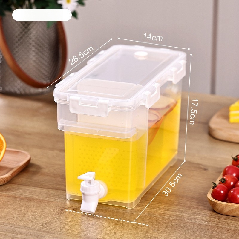 Dvigubas drakono galvos šalto vandens virdulys, buitinis gėrimų statinės formos su čiaupu, didelės talpos vasarinis šalto vandens virdulys, citrinų arbatos sulčių šalto vandens virdulys