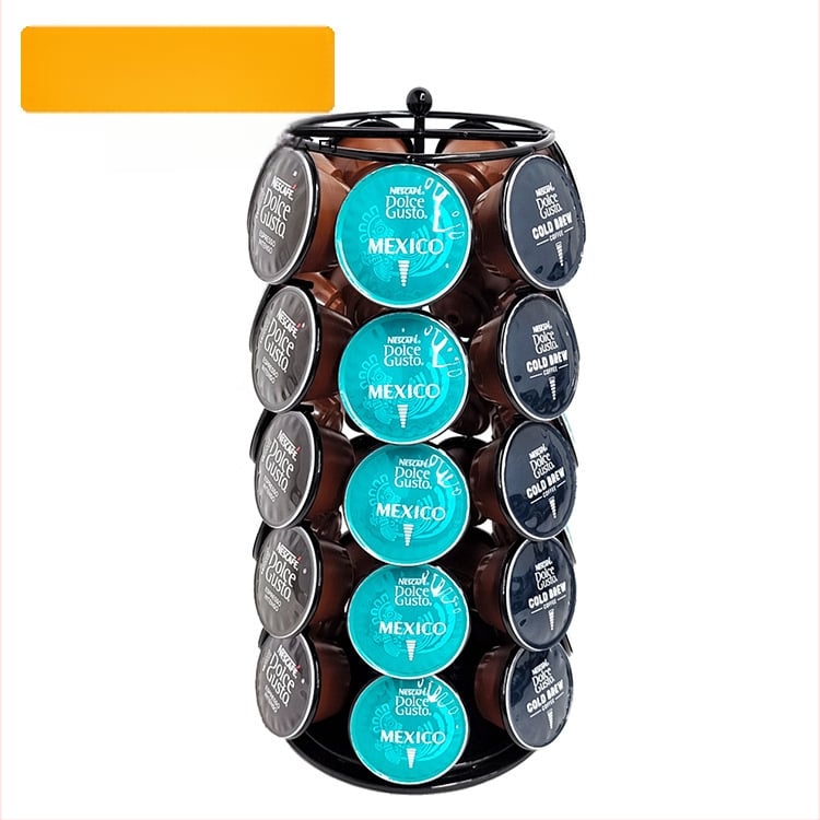 Source Factory kohvikapslite riiul Duoqu Kusi kapslite riiul pöörlev vitriinkapslite hoiustamiseks, 35 tk