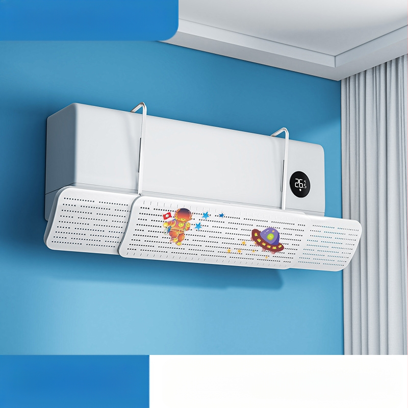 Oro kondicionieriaus apsauginė plokštė kūdikiams ir mažiems vaikams nuo tiesioginio oro pūtimo, apsauganti nuo vėjo oro išleidimo angos, apsauginė plokštė pakabinamai, apsauginė plokštė nuo vėjo