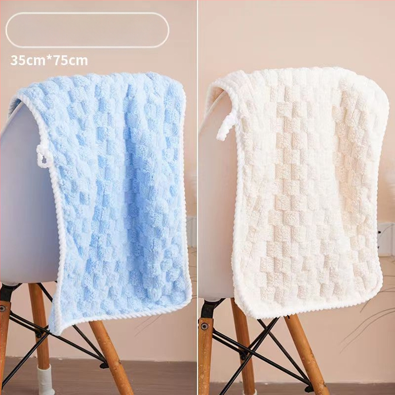 Debesų rašto rankšluostis, vonios rankšluostis, didmeninis koralų vilnos sugeriantis rankšluostis, pakabinamas, mielas, 2023 m., naujas stilius, minkštas vyrams ir moterims