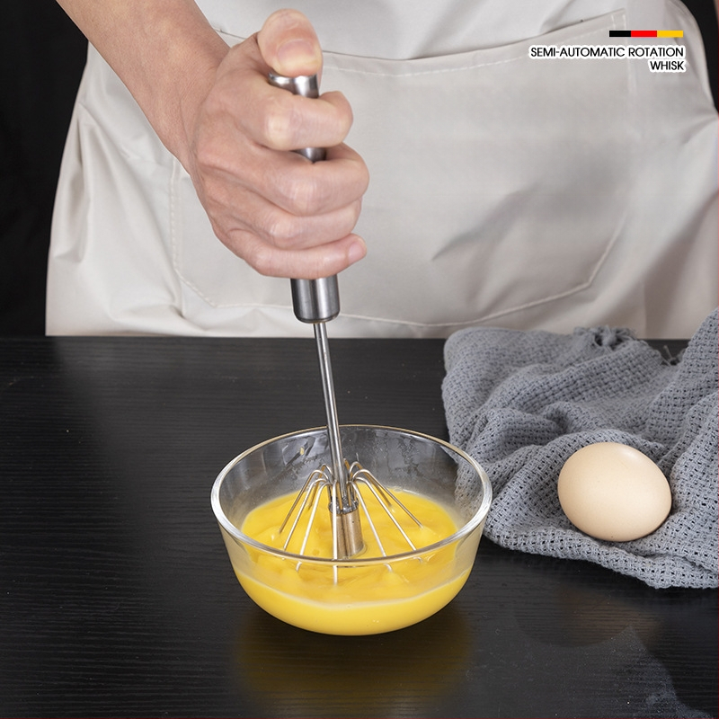 Nerūdijančio plieno rotacinis kiaušinių plaktuvas, pusiau automatinis maišytuvas, rankinis kiaušinių plaktuvas, buitinis grietinėlės kiaušinių kepimo įtaisas