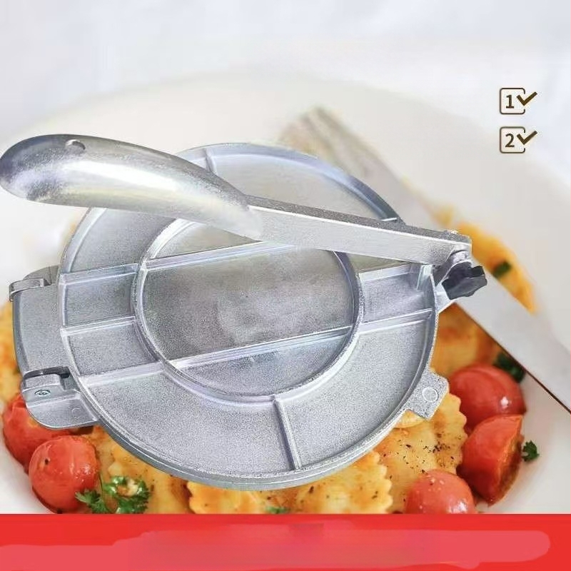 Koldūnų odos presas aliuminio lydinio rankinis slėgis Meksikietiškų makaronų presas rankinis kukurūzų tešlos nustatymo aparatas torto presas