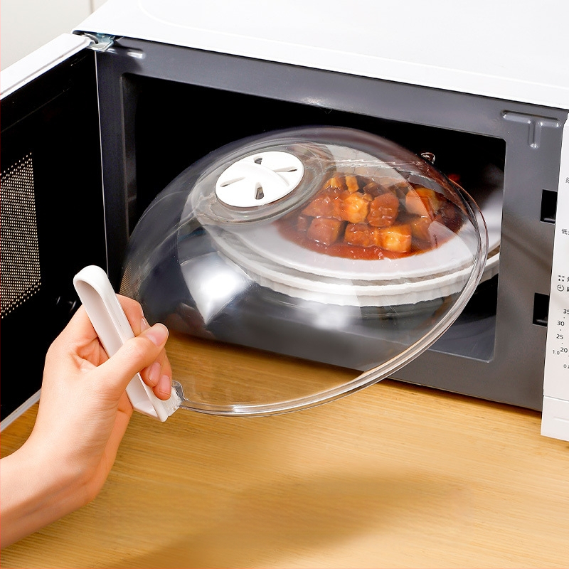 Mikrolaineahju küttekate, õlikindel kate, kõrge temperatuurikindel pritsmekindel kate, köögis kasutatav spetsiaalne kuuma roa kaas, suletud kausi kaas, läbipaistev värskena hoidev kaas
