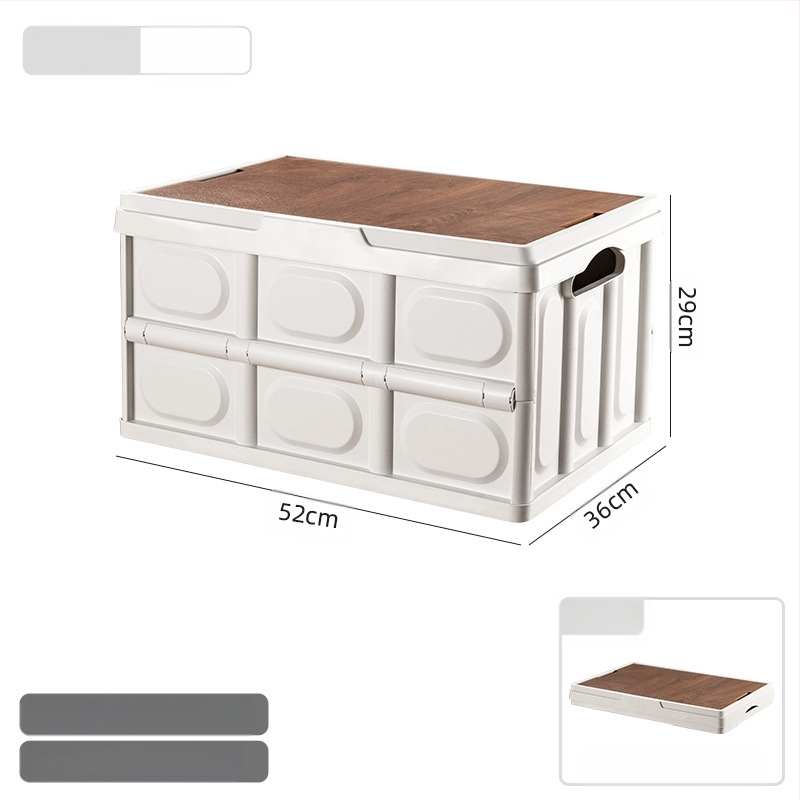 Välistingimustes telkimiseks kaasaskantav hoiukast kokkupandav kast telkimise hoiukast auto hoiukast plastist puidust kaanega hoiukast