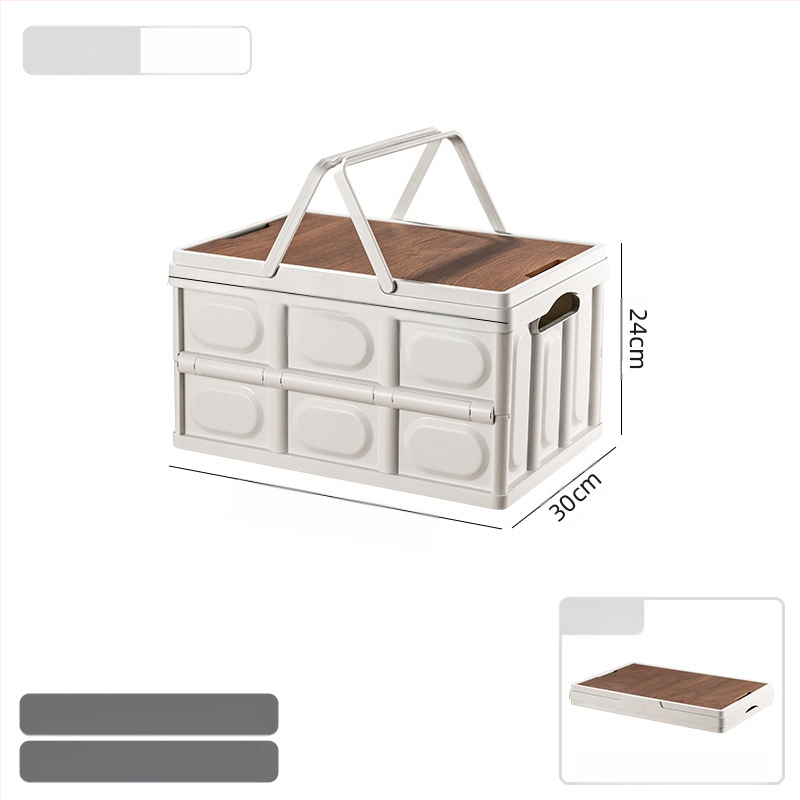 Välistingimustes telkimiseks kaasaskantav hoiukast kokkupandav kast telkimise hoiukast auto hoiukast plastist puidust kaanega hoiukast