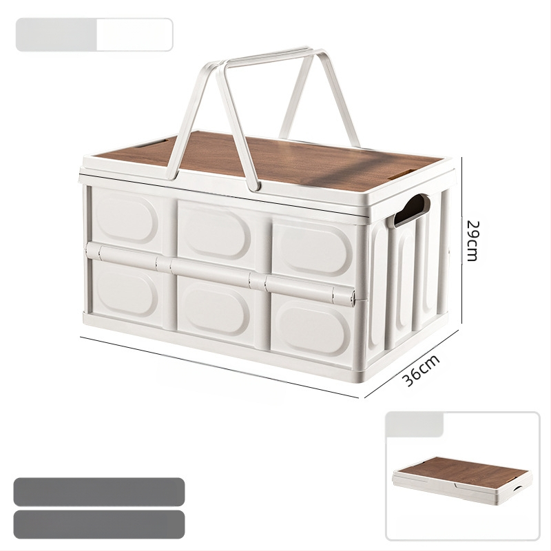 Välistingimustes telkimiseks kaasaskantav hoiukast kokkupandav kast telkimise hoiukast auto hoiukast plastist puidust kaanega hoiukast