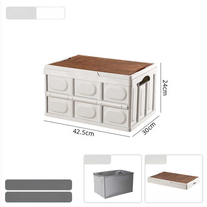 Välistingimustes telkimiseks kaasaskantav hoiukast kokkupandav kast telkimise hoiukast auto hoiukast plastist puidust kaanega hoiukast