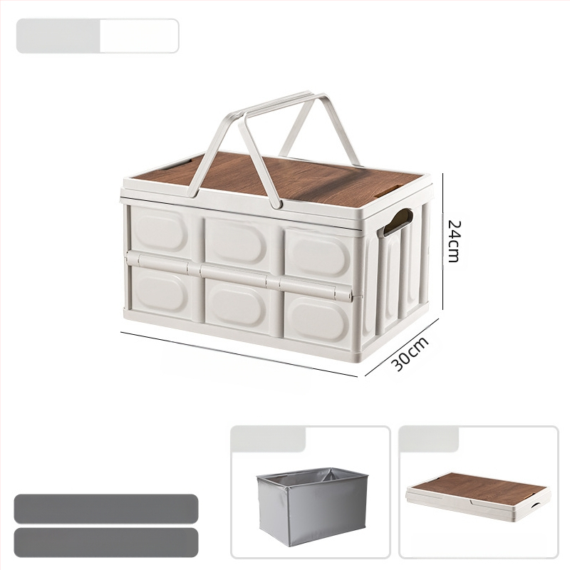 Välistingimustes telkimiseks kaasaskantav hoiukast kokkupandav kast telkimise hoiukast auto hoiukast plastist puidust kaanega hoiukast