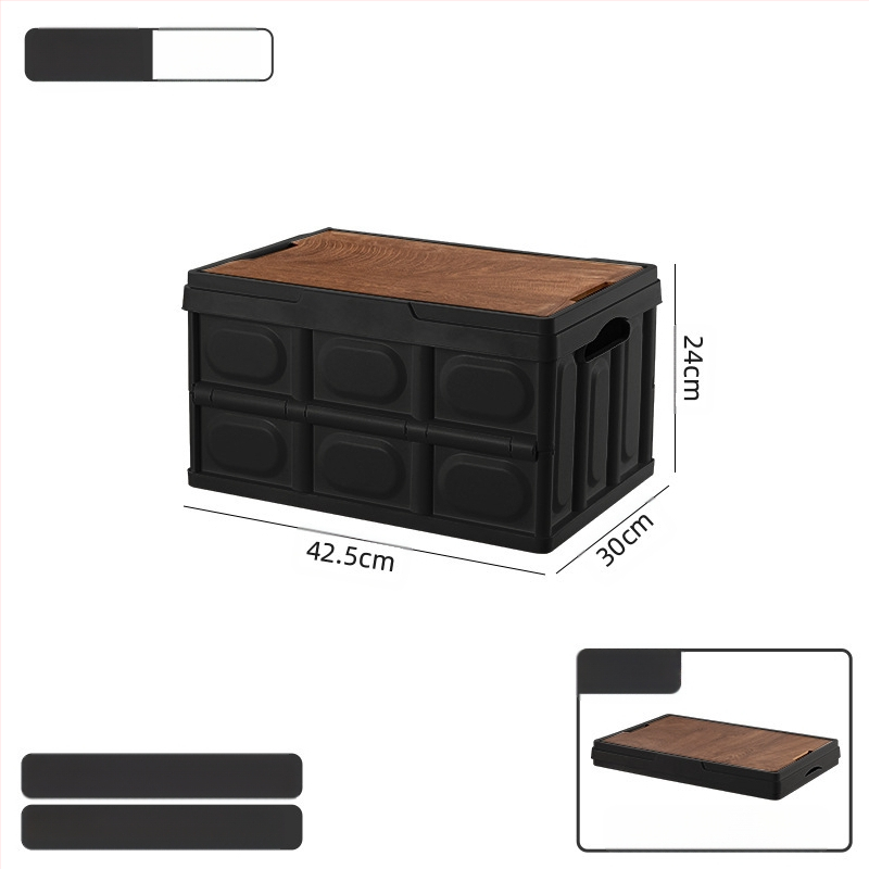 Välistingimustes telkimiseks kaasaskantav hoiukast kokkupandav kast telkimise hoiukast auto hoiukast plastist puidust kaanega hoiukast